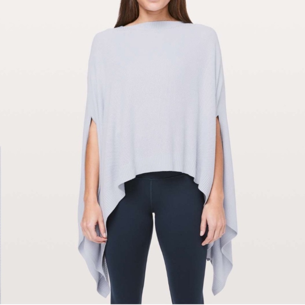 Lululemon Forward Flow Cape Poncho Light Blue One Size